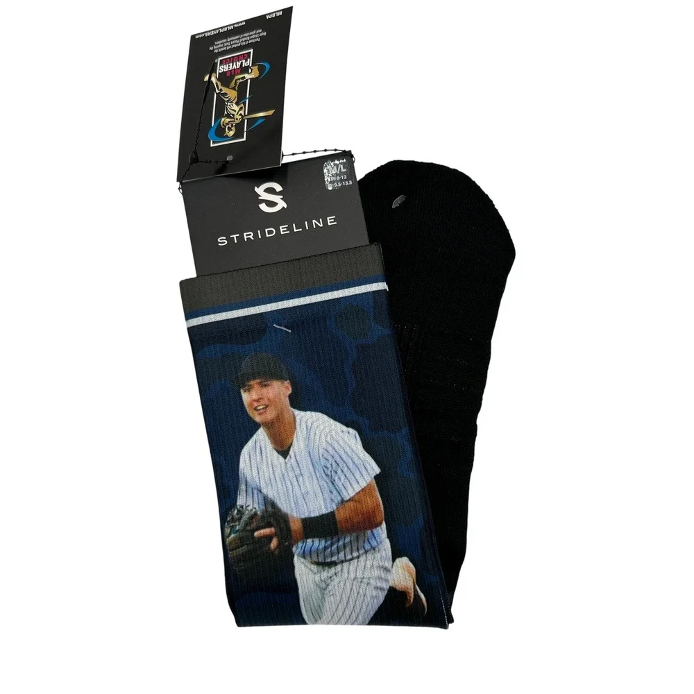 Strideline Anthony Volpe New York Yankees Premium Full Sub Camo Socks M/L NWT
